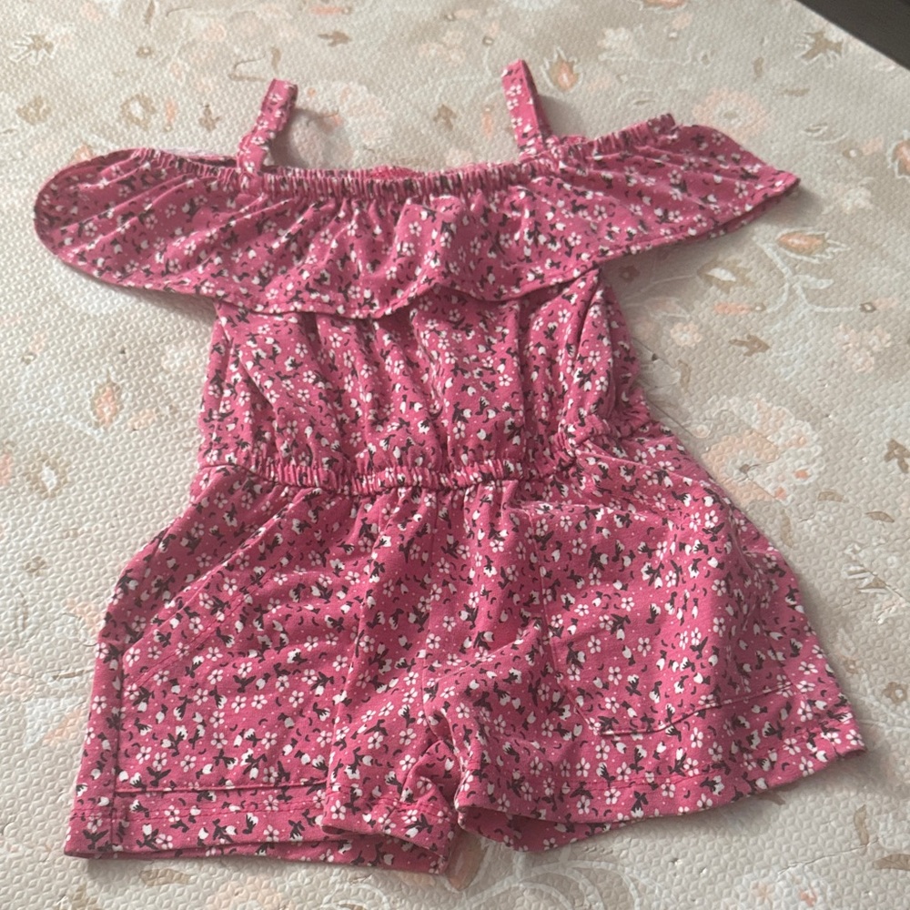 DKNY Pink Floral Kids One Piece